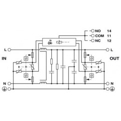 2856702-Phoenix-SFP 1-20/120AC - Disp. de protec. contra sobretensiones de filtro CEM